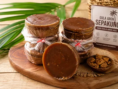 Gula aren Sepakung dalam kemasan siap jual