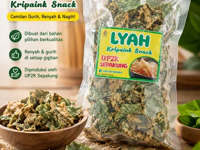 Kemasan Keripik Bayam Sepakung siap jual